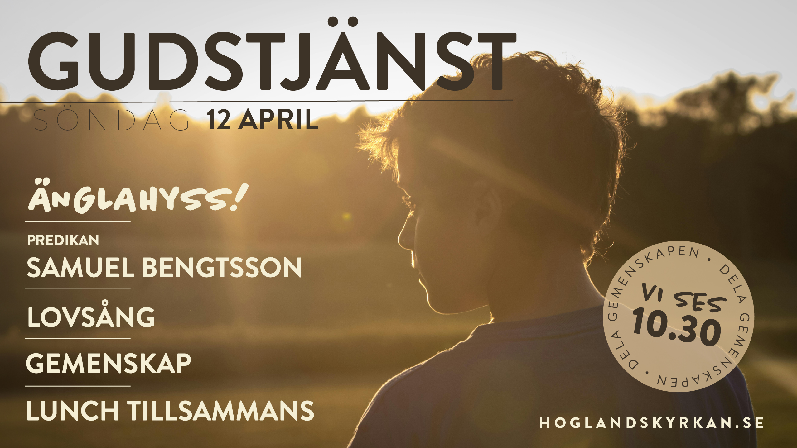 Gudstjänst 12 april