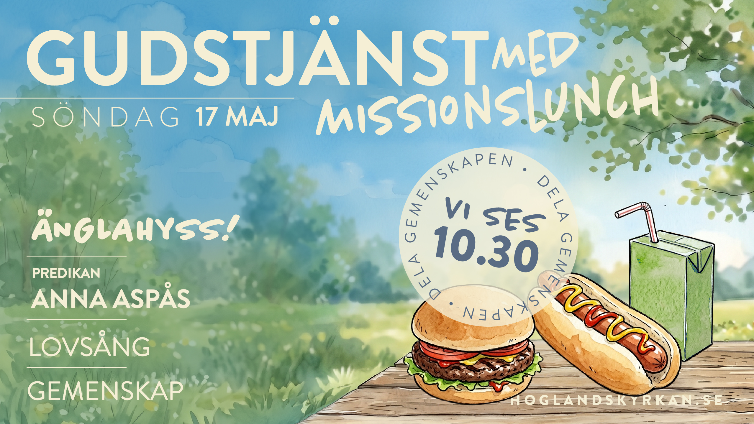 Gudstjänst 3 maj