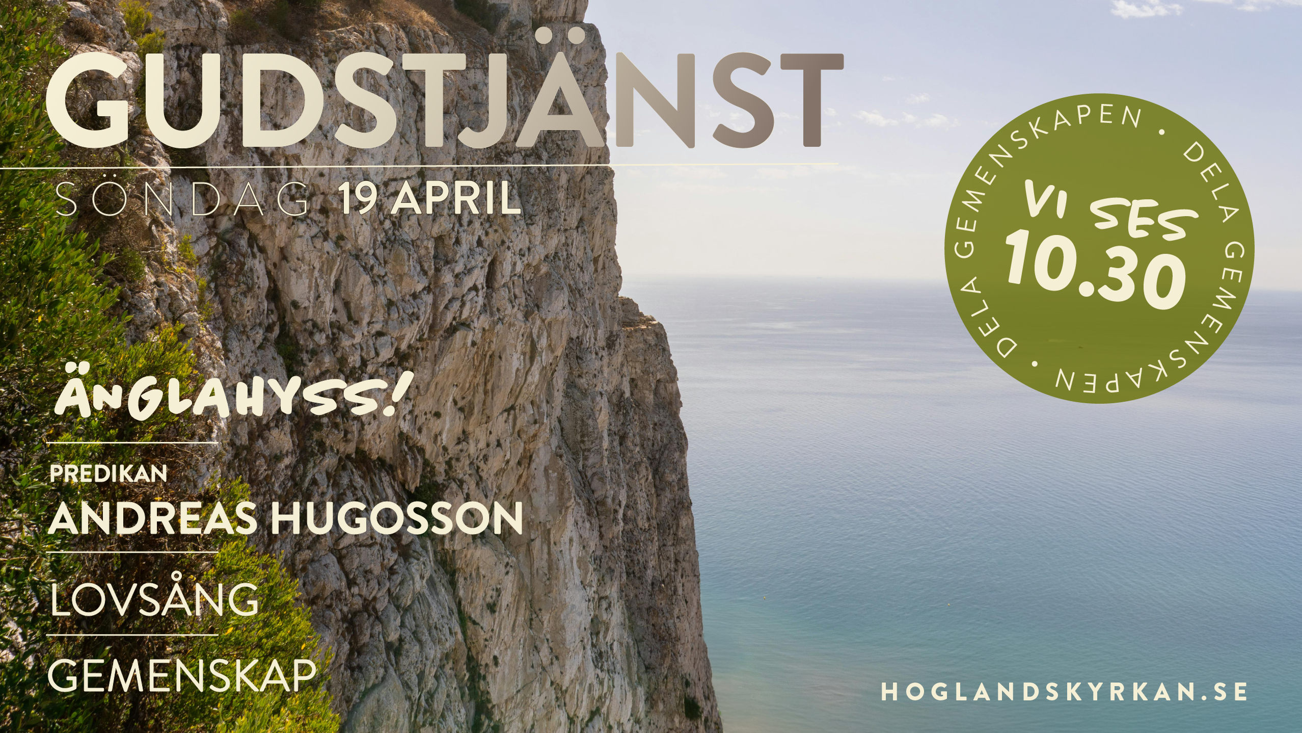 Gudstjänst 12 april