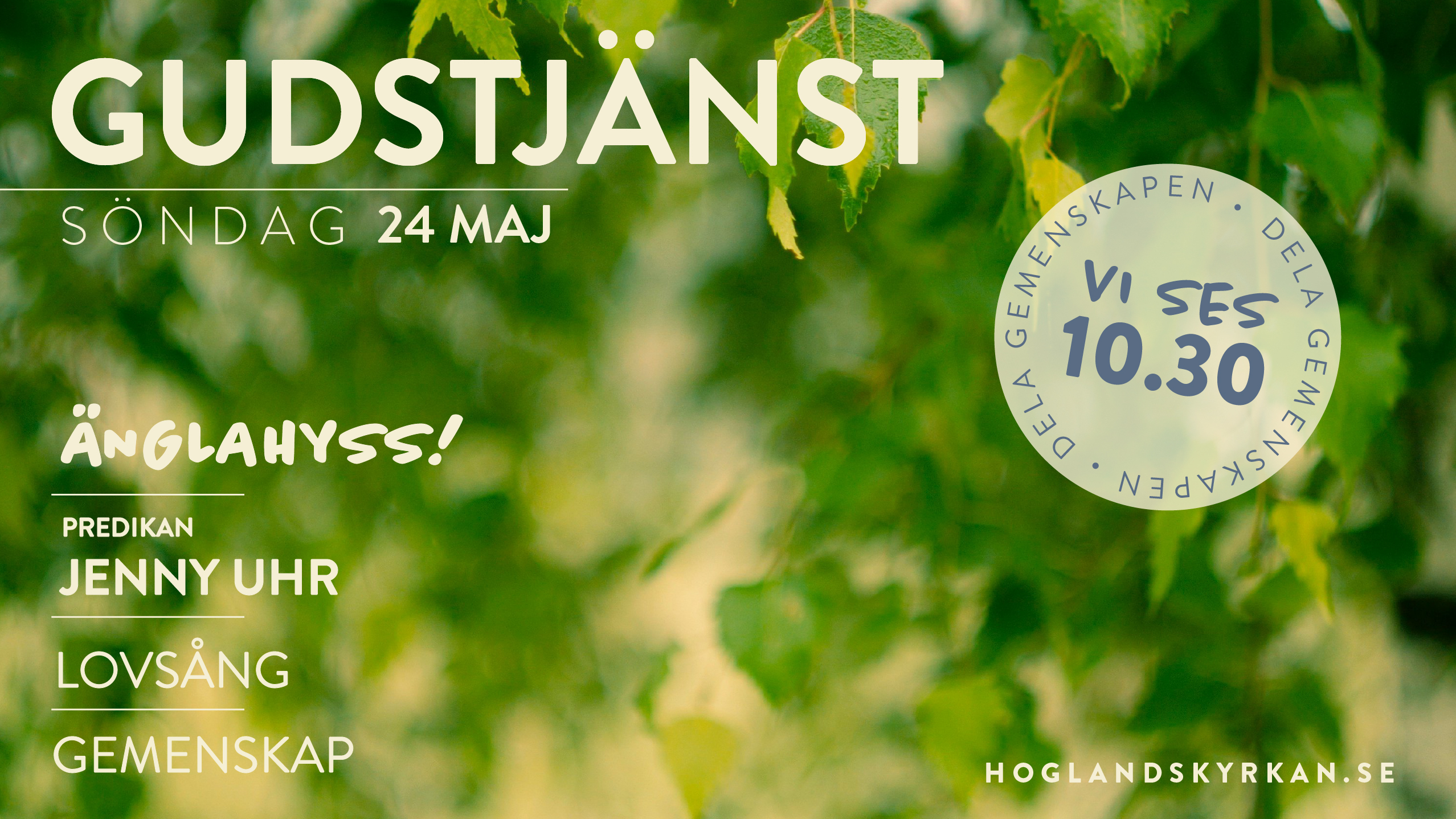 Gudstjänst 24 maj 
