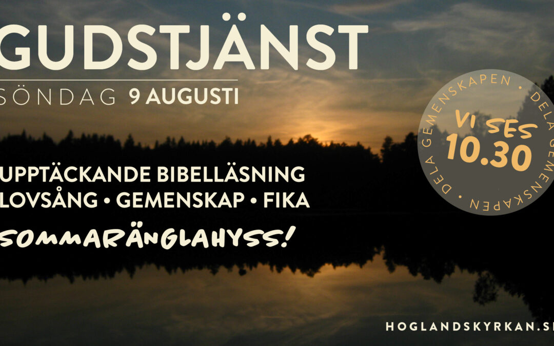 Gudstjänst 9 augusti